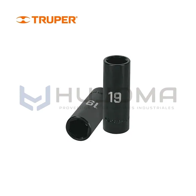Dado Largo de Impacto 19 mm Cuadro 1/2" Truper D-7319-ML