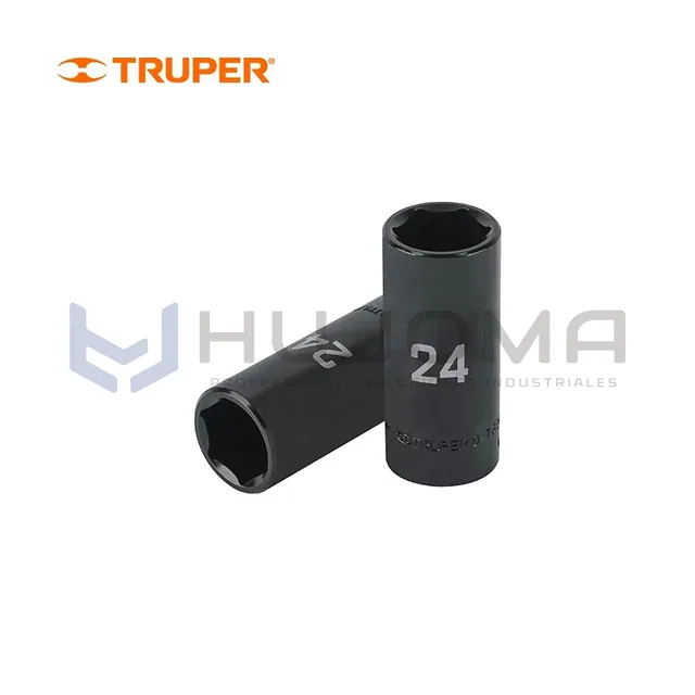 Dado largo de impacto 24 mm, encaste 1/2" Truper 100923