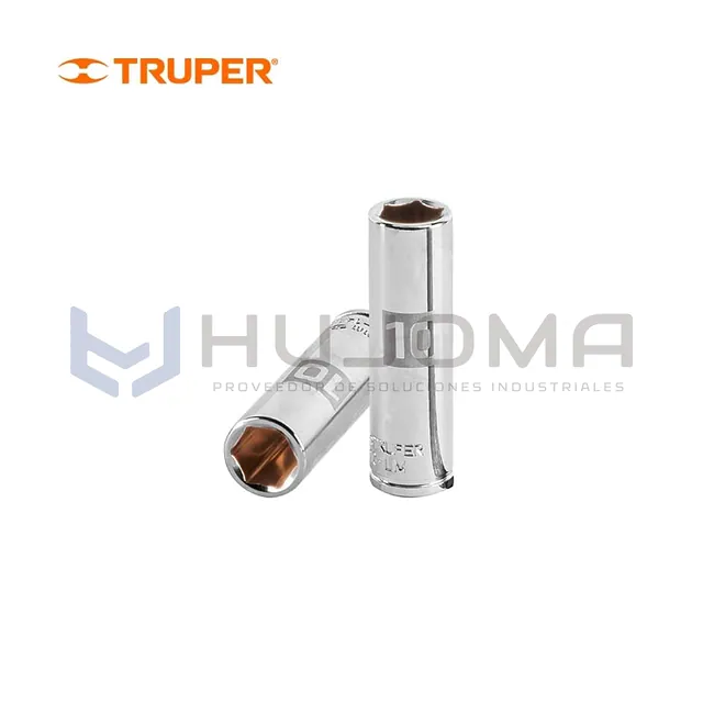 Dado largo hexagonal 10 mm encaste 1/4" Truper 13204