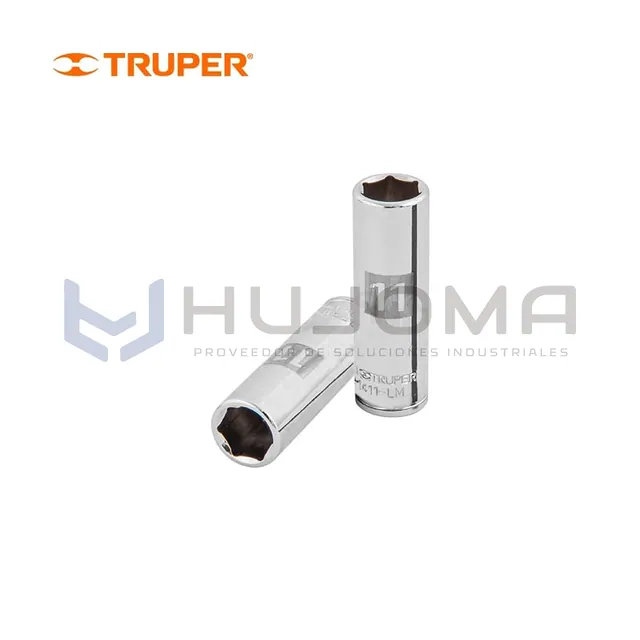 Dado largo hexagonal 11 mm encaste 1/4" Truper 13205