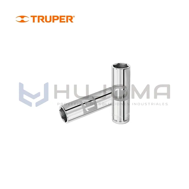 Dado largo hexagonal 17 mm cuadro 1/2" Truper 13357