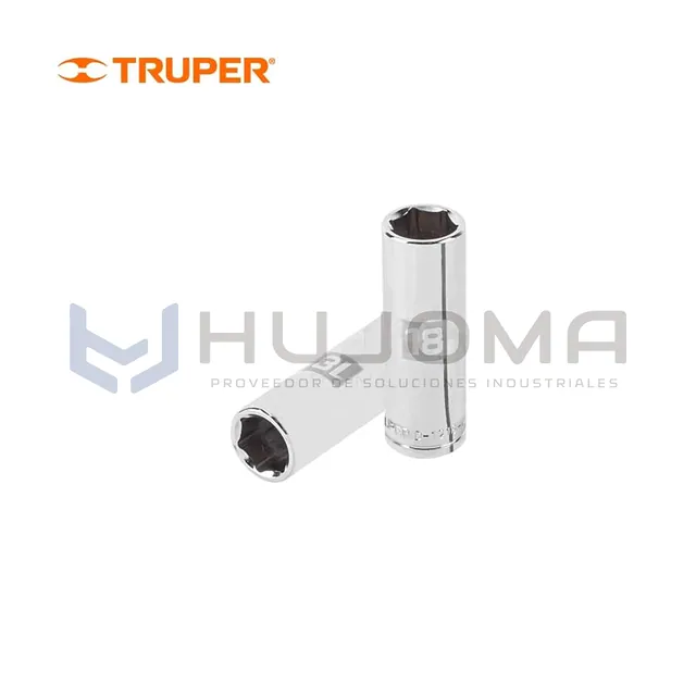 Dado largo hexagonal 18 mm cuadro 1/2" Truper 13358