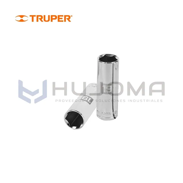 Dado largo hexagonal 19 mm cuadro 1/2" Truper 13359