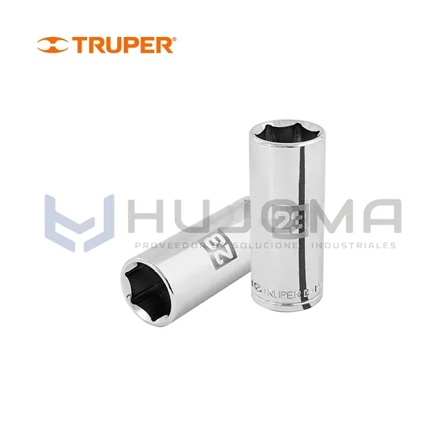 Dado largo hexagonal 23 mm cuadro 1/2" Truper 101011