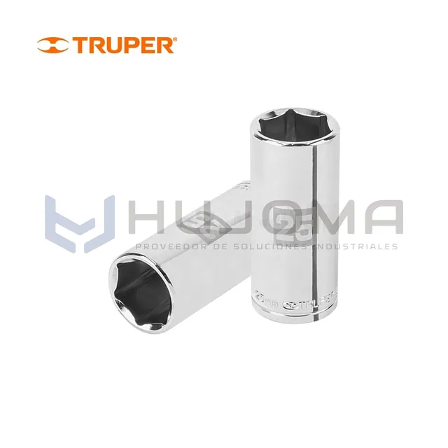 Dado largo hexagonal 25 mm cuadro 1/2" Truper 101013
