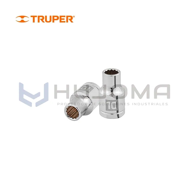 Dado Poligonal 12 Puntas 10 mm Encastre 1/2" Truper D-1210-EM