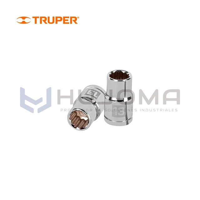 Dado Poligonal 12 Puntas 13 mm Encastre 1/2" Truper D-1213-EM