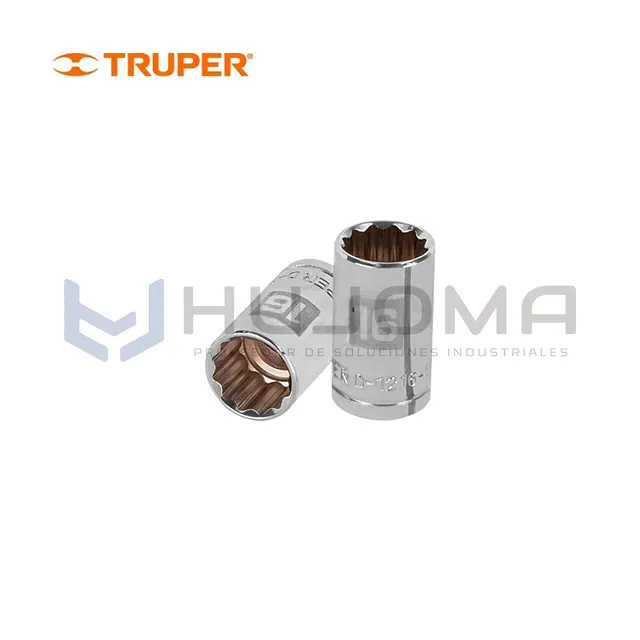 Dado Poligonal 12 Puntas 16 mm Encastre 1/2" Truper D-1216-EM