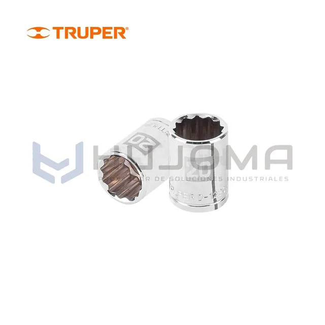 Dado Poligonal 20 mm, encaste de 1/2" Truper 13534
