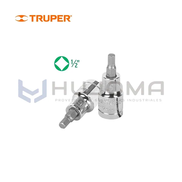 Dado Punta Hexagonal 6 mm, cuadro 1/2" Truper 13281