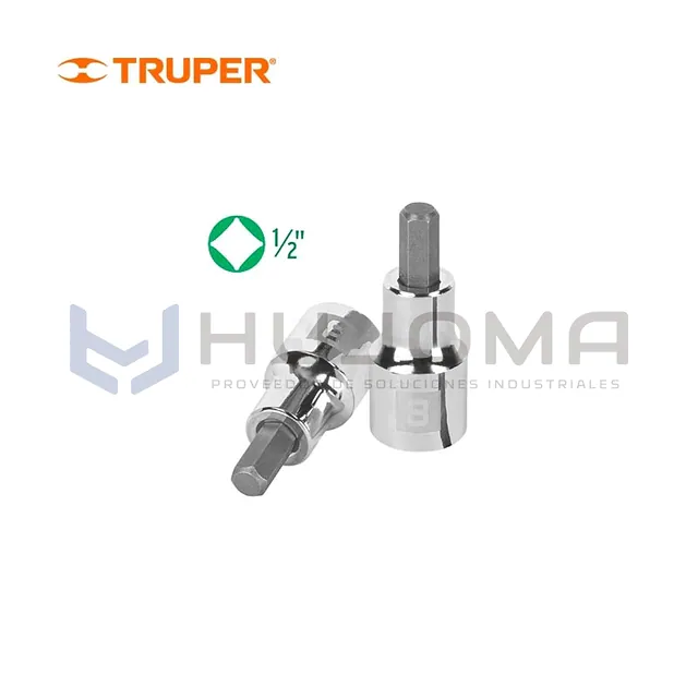 Dado Punta Hexagonal 8 mm, cuadro 1/2" Truper 13282