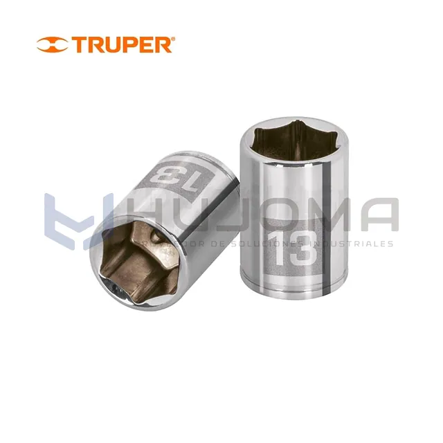 Dados hexagonales en mm encastre 1/4" Truper
