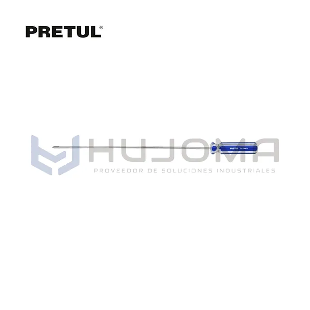 Desarmador Cruz 1/8” x 8” mango PVC Pretul 28078