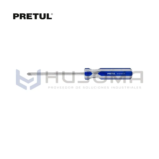 Desarmador Cruz 5/16” x 6” mango PVC Pretul 21470