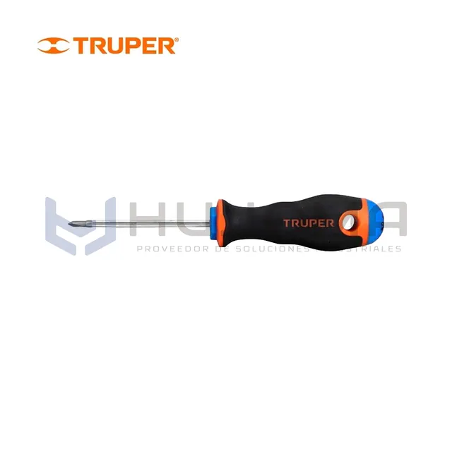 Desarmador de Cruz 1/8" x 2-1/2" Comfort Grip Truper 18547