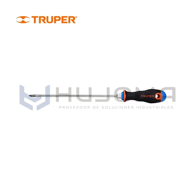 Desarmador de Cruz 3/16" x 8" Comfort Grip Truper 14070