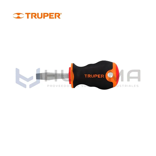 Desarmador Plano 1/4” x 1-1/2” Comfort Grip Truper 14003