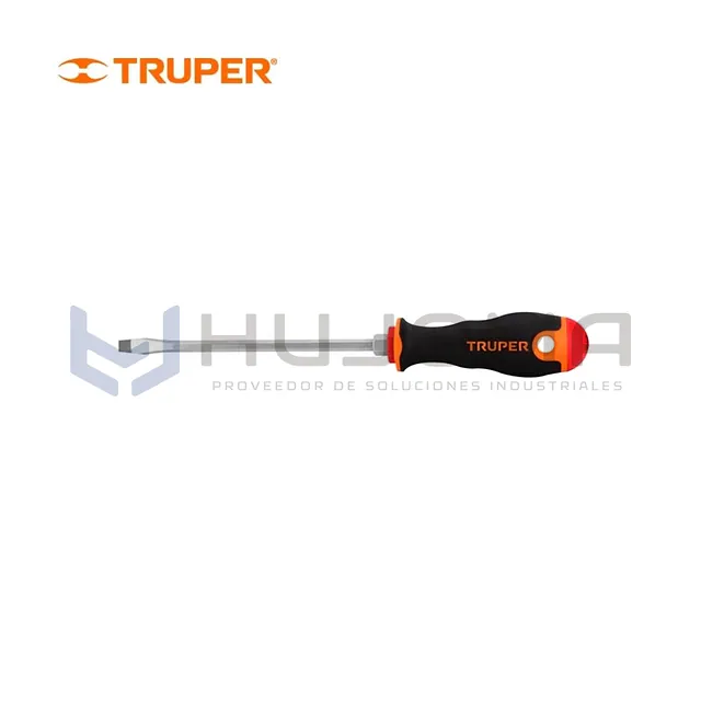 Desarmador Plano 1/4” x 6” Comfort Grip Truper 14000
