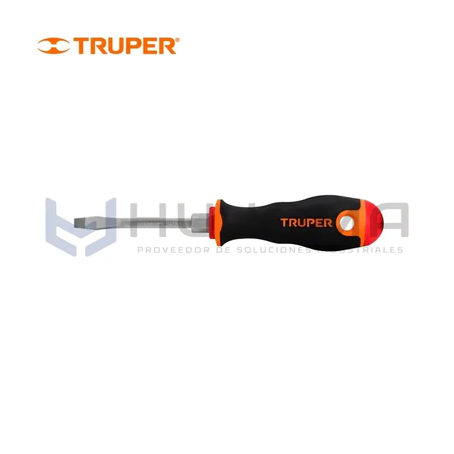 Desarmador Plano 3/16” x 3” Comfort Grip Truper 100831