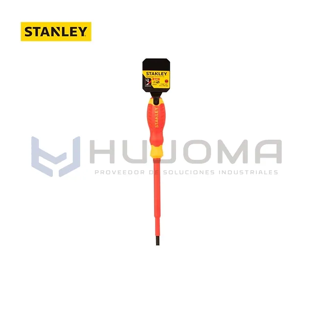 Destornillador Aislado 1000V Punta Plana 9/32" x 6" Stanley STMT60166-LA