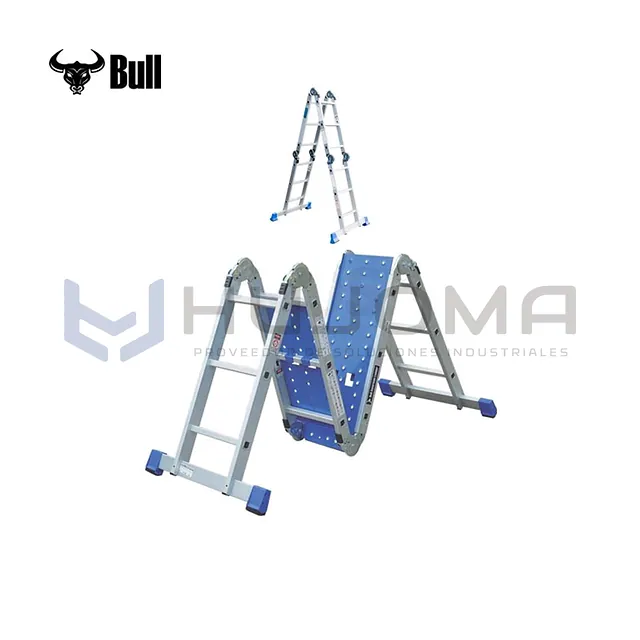 Escalera Multiusos Aluminio 12 Pasos AM150-12IA+P American Bull