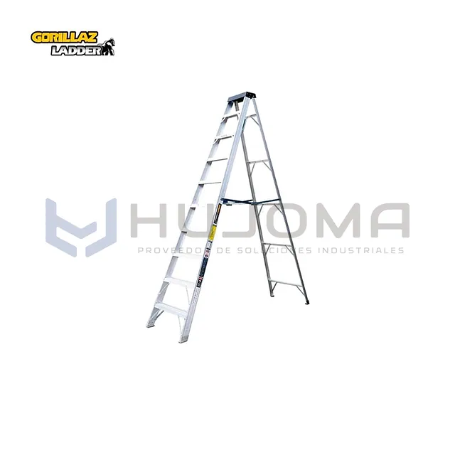 Escalera Tijera de Aluminio Simple 10 Pasos Gorillaz GATS10-IA