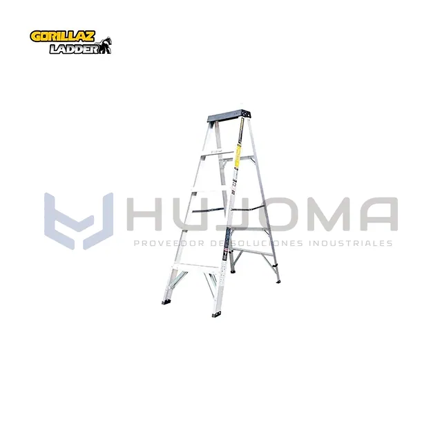 Escalera Tijera de Aluminio Simple 5 Pasos Gorillaz GATS5-III