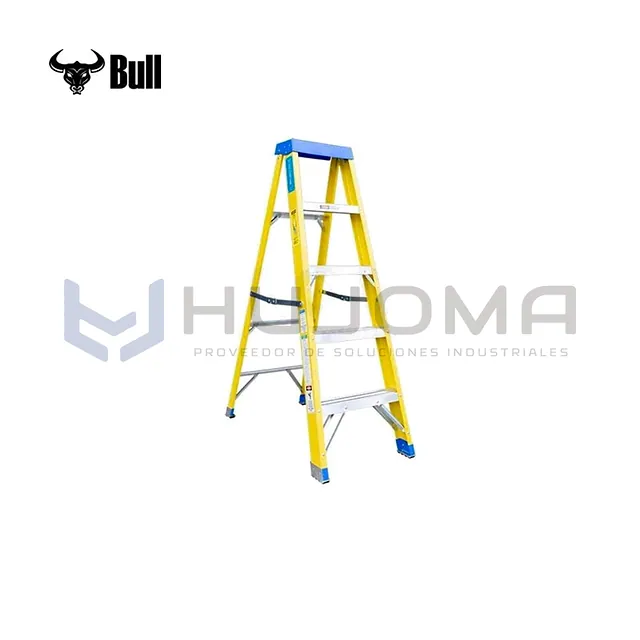 Escalera Tijera de Fibra 5 Pasos (FTS113-5I) American Bull
