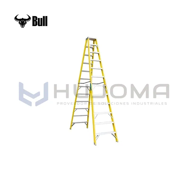 Escalera Tijera Doble de Fibra 12 Pasos (FTD150-12IA) American Bull