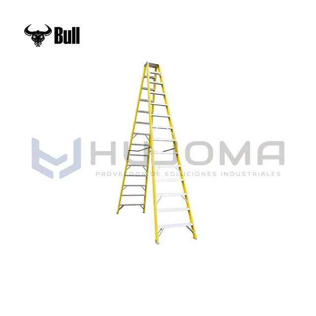 Escalera Tijera Doble de Fibra 14 Pasos (FTD150-14IA) American Bull