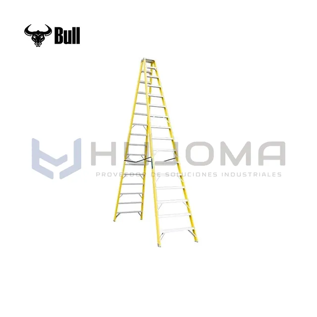 Escalera Tijera Doble de Fibra 16 Pasos (FTD150-16IA) American Bull
