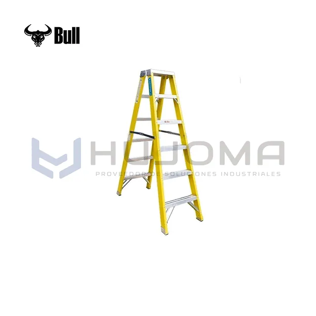 Escalera Tijera Doble de Fibra 6 Pasos (FTD150-6IA) American Bull