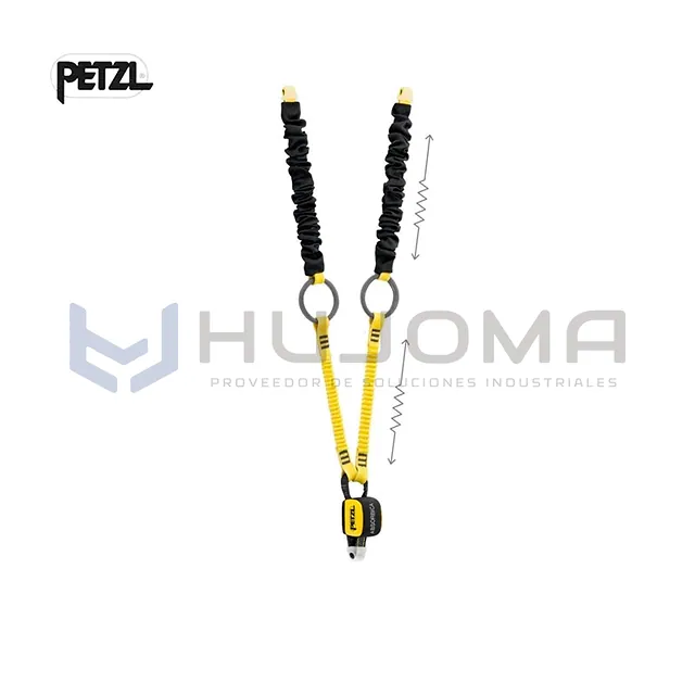 Eslinga doble con absorbedor Petzl ABSORBICA-Y TIE-BACK (L015AB00)