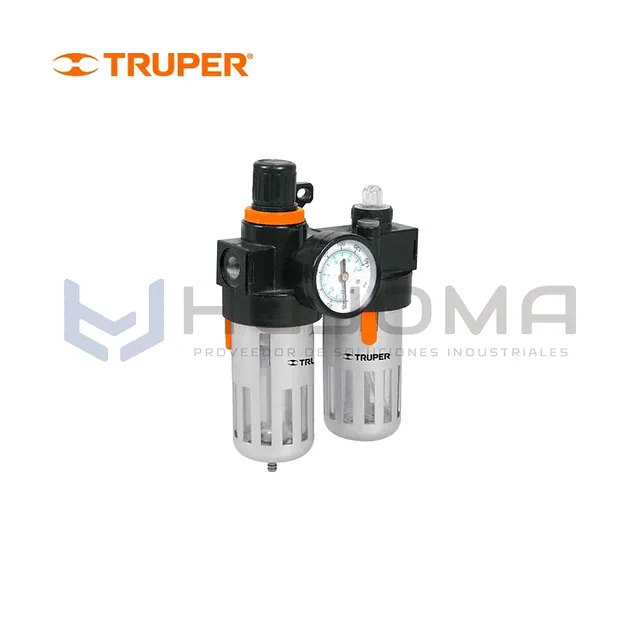 Filtro Regulador de Aire con Lubricador 1/4" NPT Truper 19238