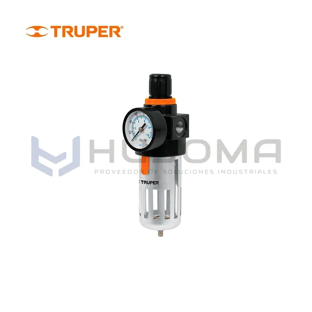 Filtro Regulador de Presión de Aire 1/4" NPT Truper 18238