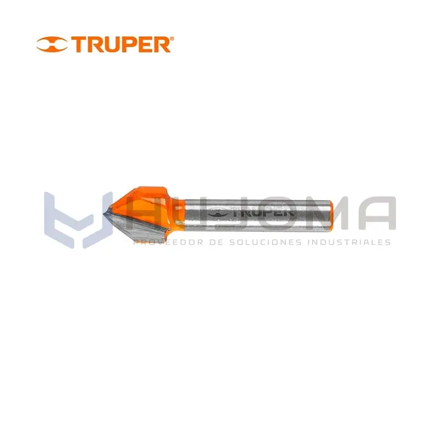Fresa para Router Corte en V 1/2" Truper 11466