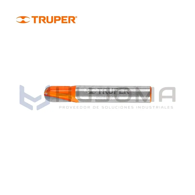 Fresa para Router Media Caña 1/4" Truper 11460