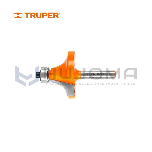 Fresa para Router Redondeadora 1-1/2" con Rodaje Truper 11471