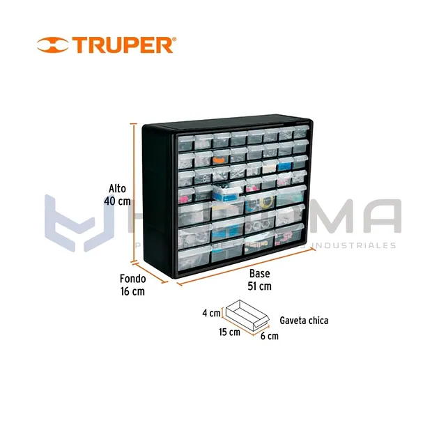 Gavetero con 64 gavetas Truper 10895