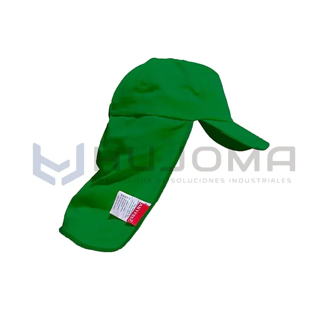 Gorro con Tapasol Verde Perico