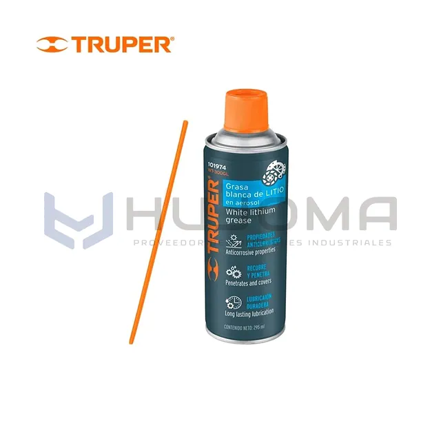 Grasa Blanca de litio en aerosol 295 ml Truper 101974