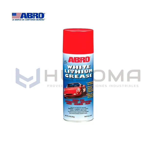 Grasa Blanca de Litio en Spray 284 g Abro LG-380