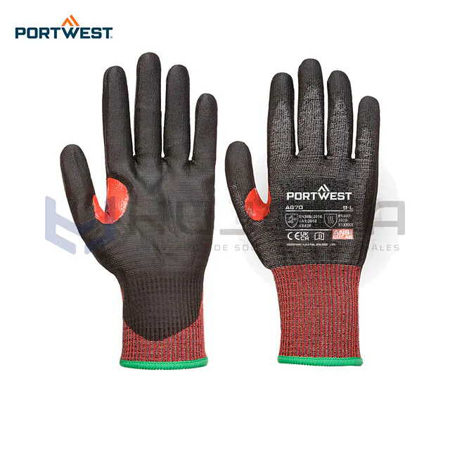 Guante anticorte A670 CS Corte F13 palma PU Portwest