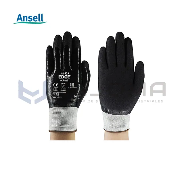 Guante anticorte recubierto de nitrilo Ansell EDGE 48-929