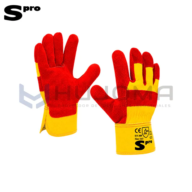 Guante de Carnaza Puño Reforzado 10½" Spro Red King