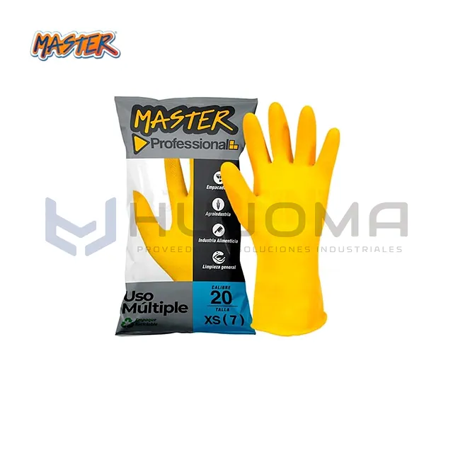 Guante de Látex C20 Uso Múltiple Amarillo Master