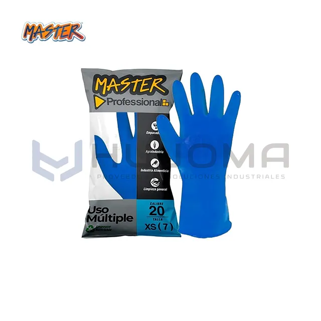 Guante de Látex C20 Uso Múltiple Azul Master