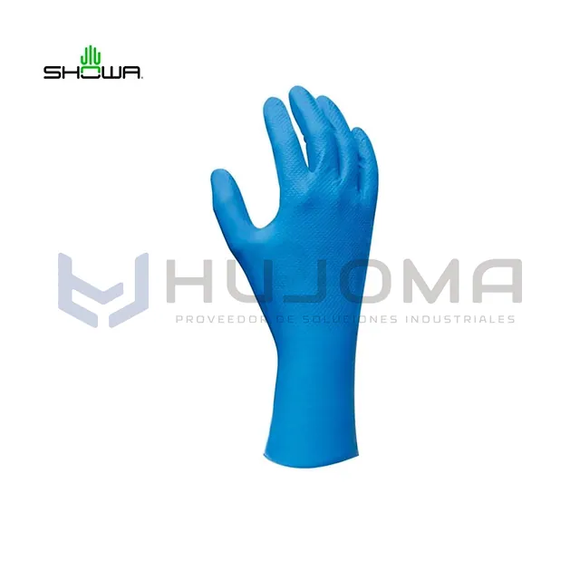 Guante Desechable de Nitrilo Showa 708 Desflocado