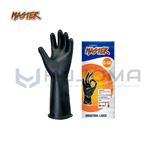 Guante Jebe Industrial Largo C-40 de 14" Master