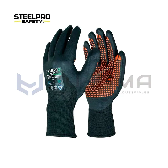 Guante Multiflex RECYCLED NITRILO DOTS 3/4 Steelpro